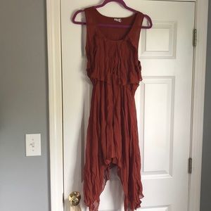 Burnt orange dress